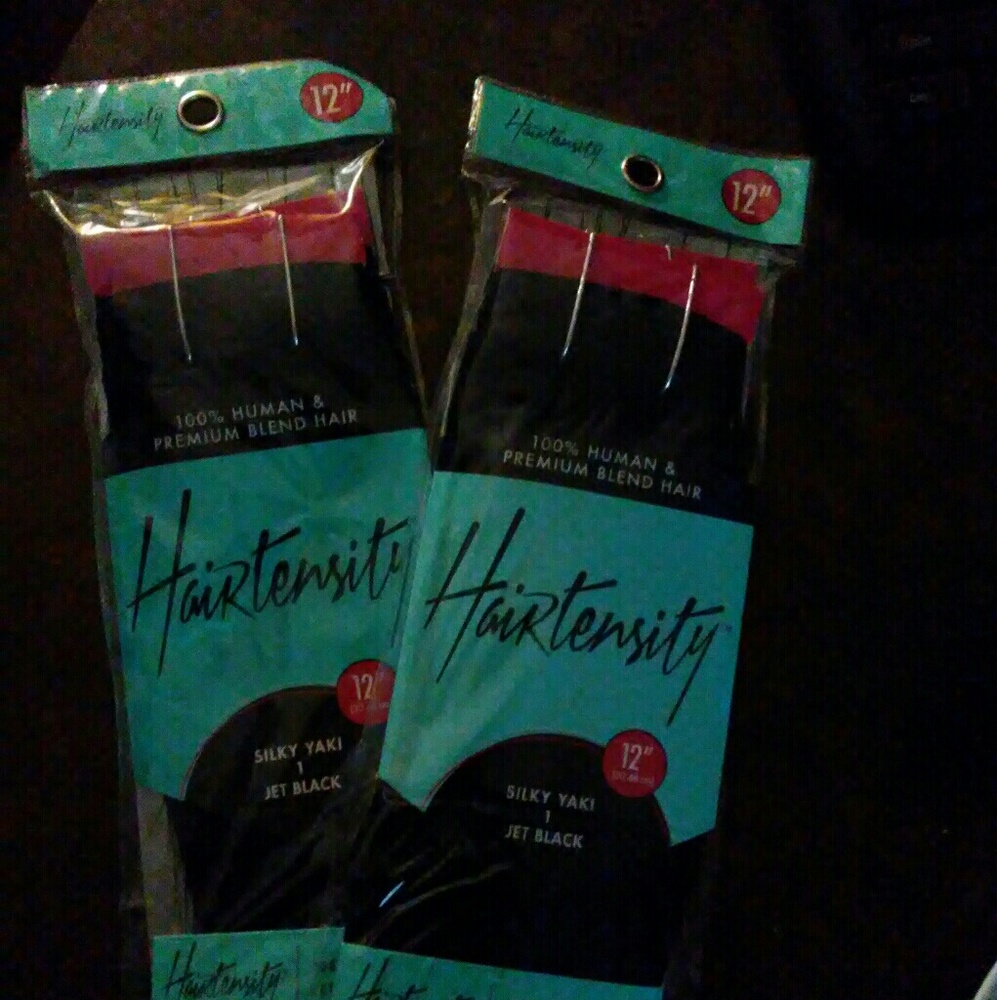 Jet black Hairtensity extensions